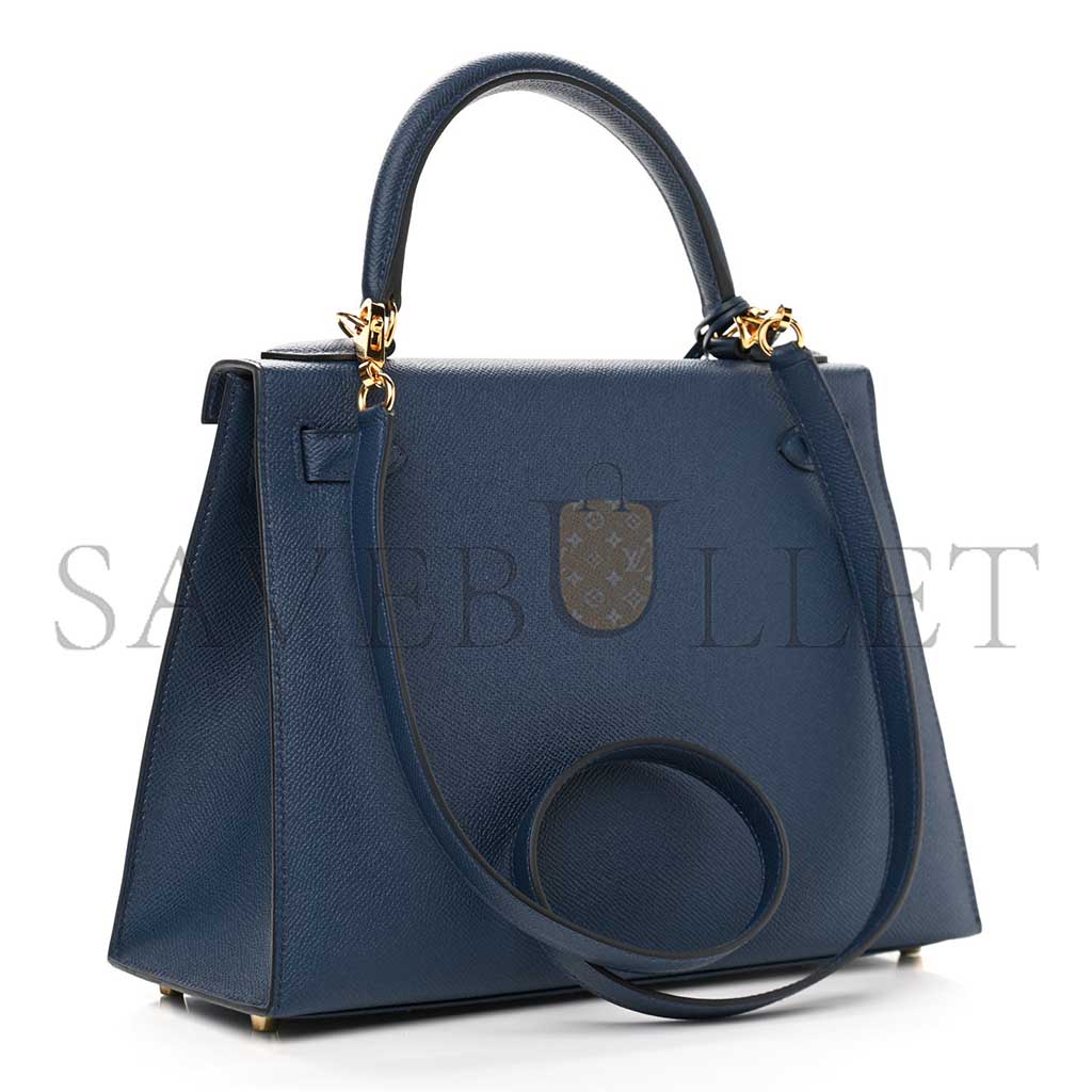 H**mes epsom kelly sellier 28 bleu de malte (28*22*10cm)